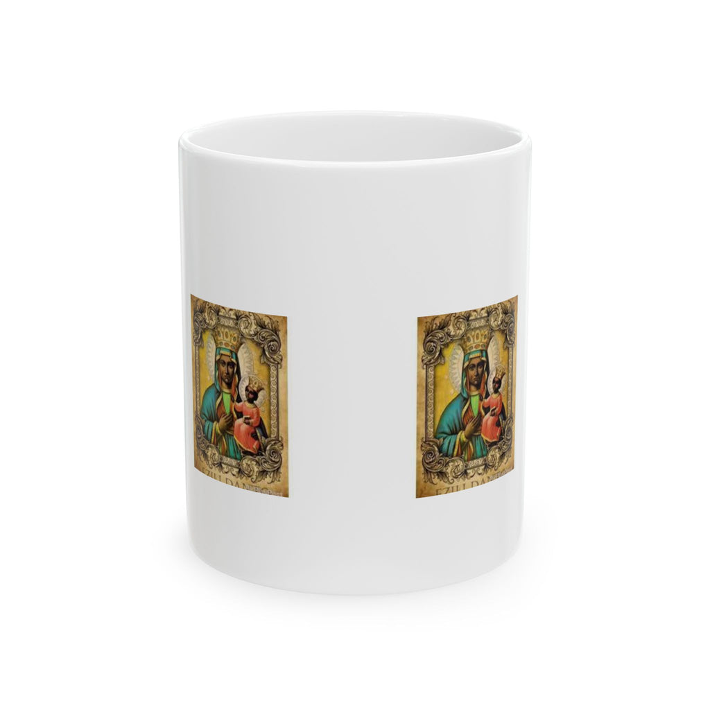 Reine Ezuli Dantor Ceramic Mug — Voodoo Spirit & Ancestral Devotion Coffee Cup (11oz/15oz)